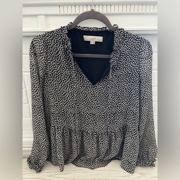 Loft petite patterned blouse - Picture 1 of 2